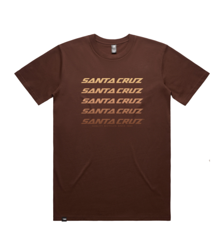 Santa Cruz Faded Tee Brown