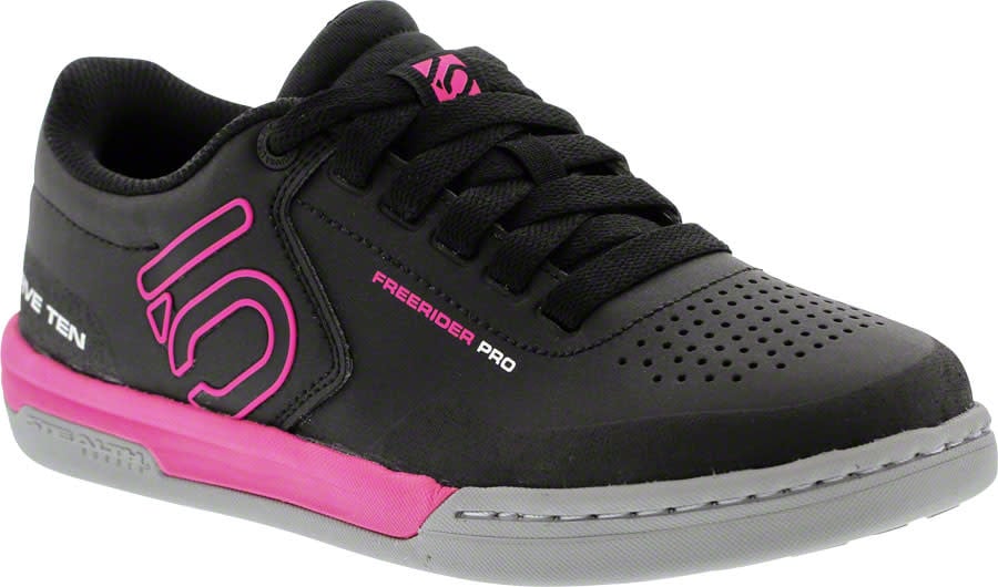 Five Ten Women's Freerider Pro Flat Pedal Shoe  Black/Pink 10.5